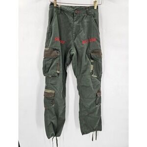 SHADOW HILL‎ USA WOMEN'S CARGO PANTS SIZE XS CAMO POCKET GREEN